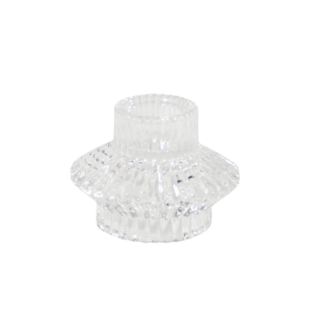 Glass Vintage-Style Candle Holder