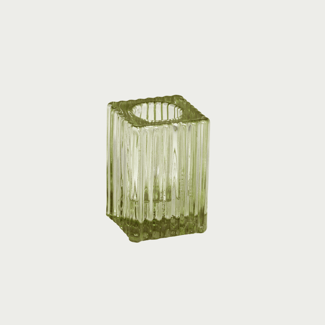 Glass Vintage-Style Candle Holder