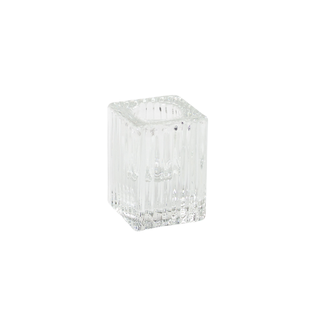 Glass Vintage-Style Candle Holder