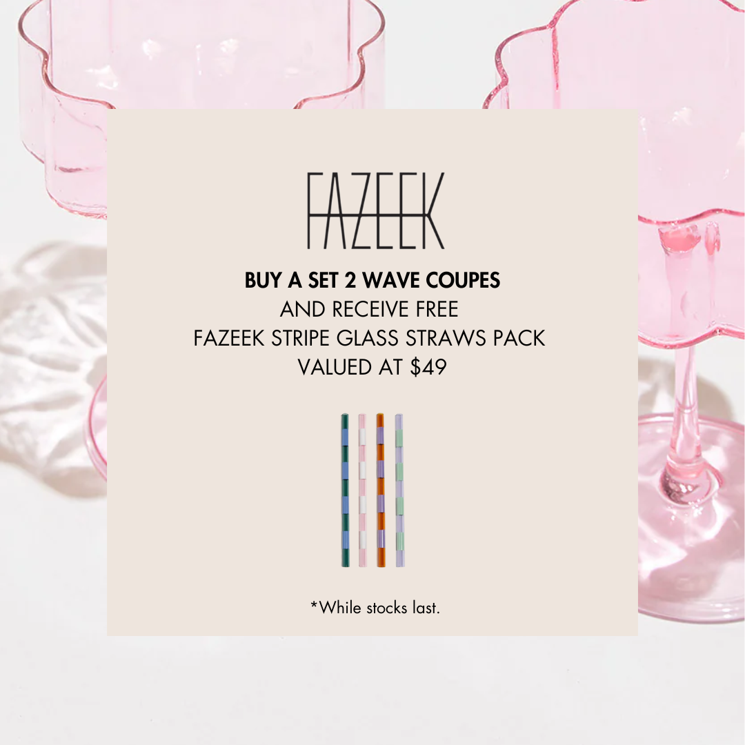 Fazeek GWP - Stripe Straws 4 Pack