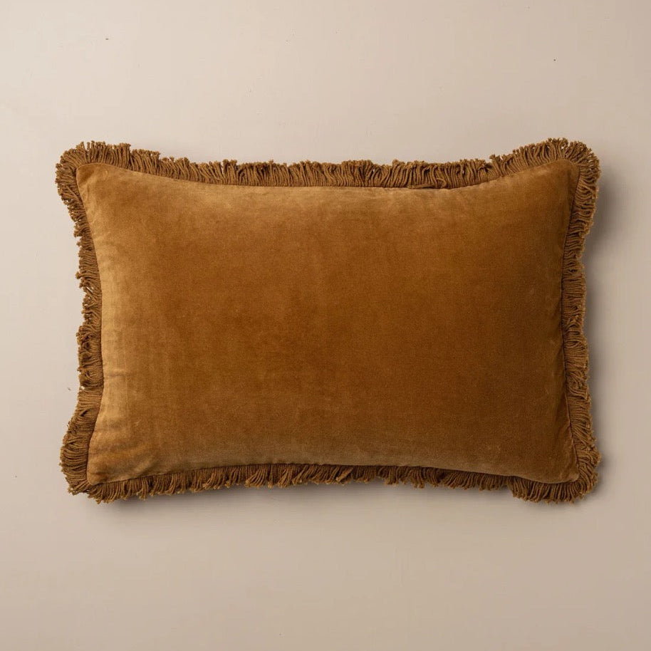 Velvet Cushions - Nutmeg