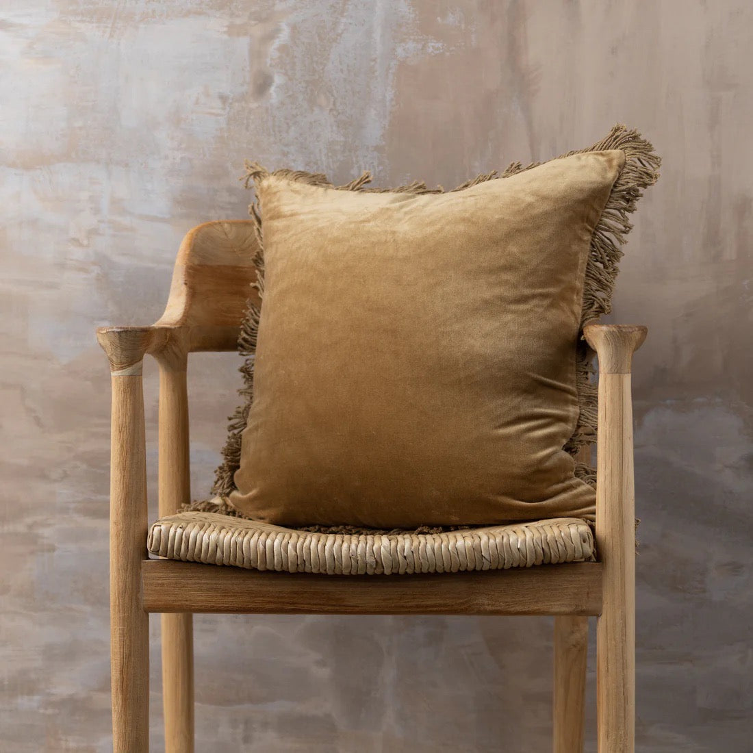 Velvet Cushions - Nutmeg