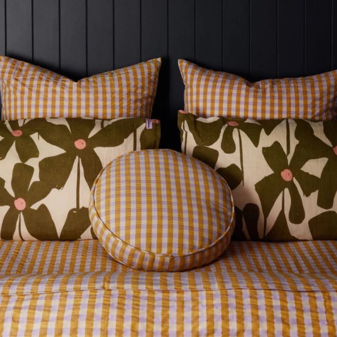 Olive Poppy Bed Linen