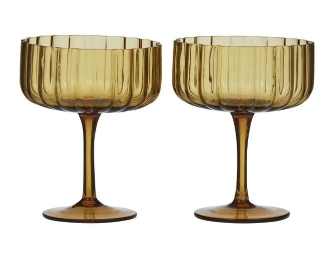 Hazel Glass Coupe - Set of 2