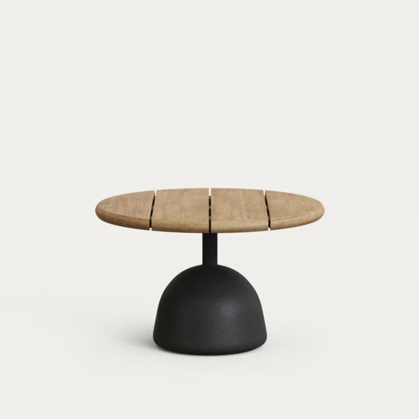 Saura Table Collection - Black/Acacia