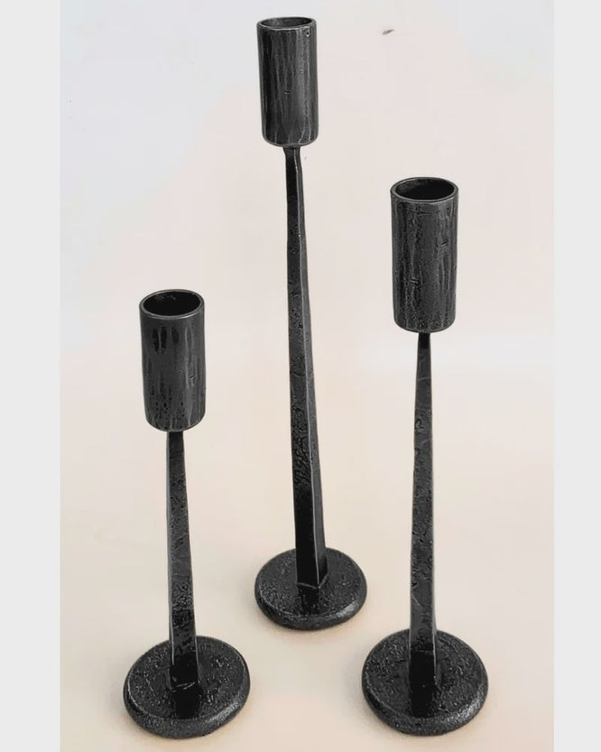 Dante Hand Forged Iron Candlestands