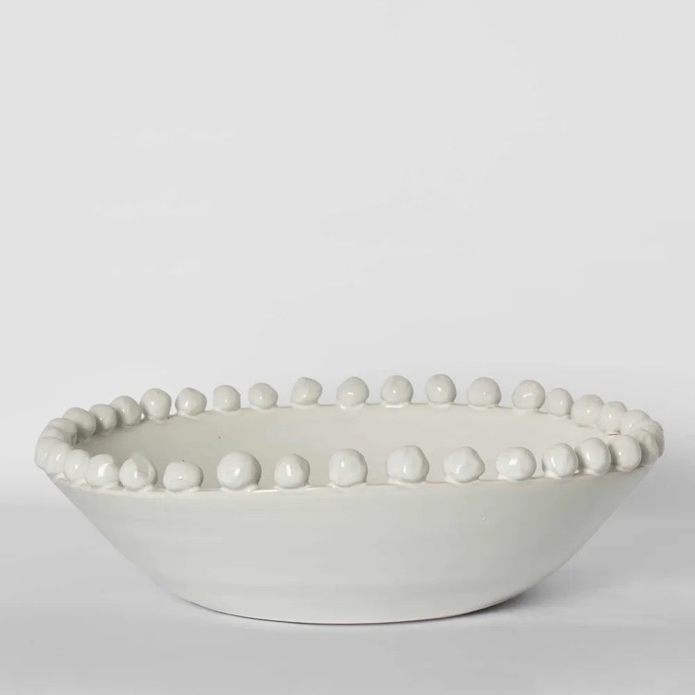 Frida Terracotta White Bowl