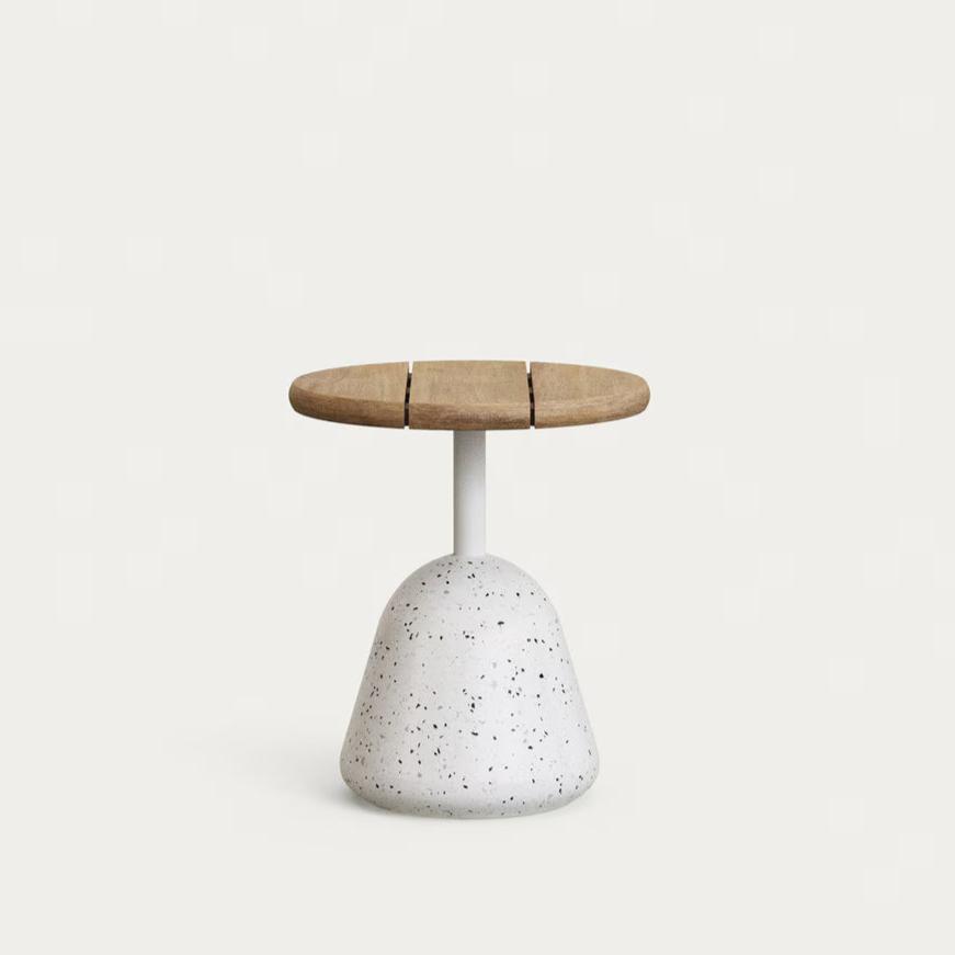 Saura Table Collection - White/Acacia