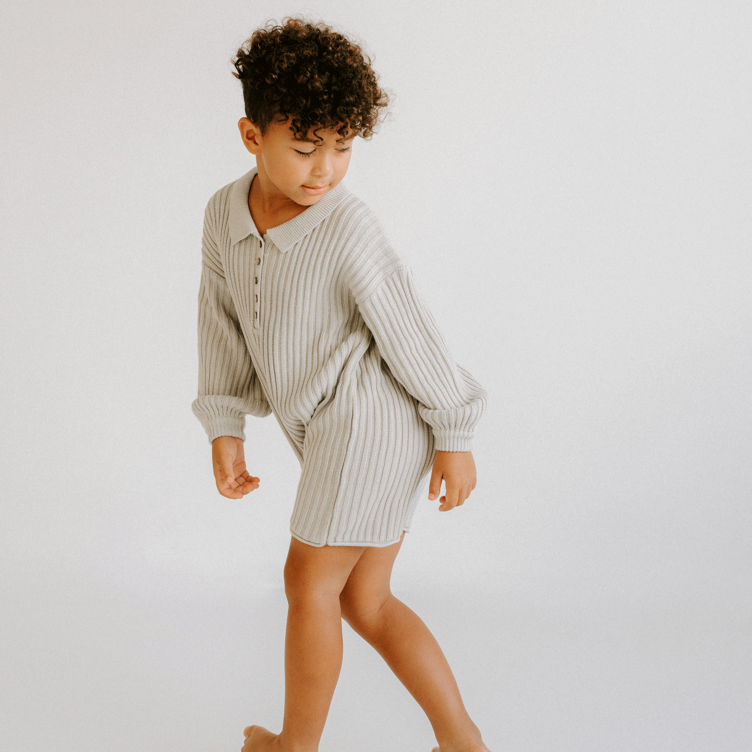 Essential Knit Long Sleeve Romper