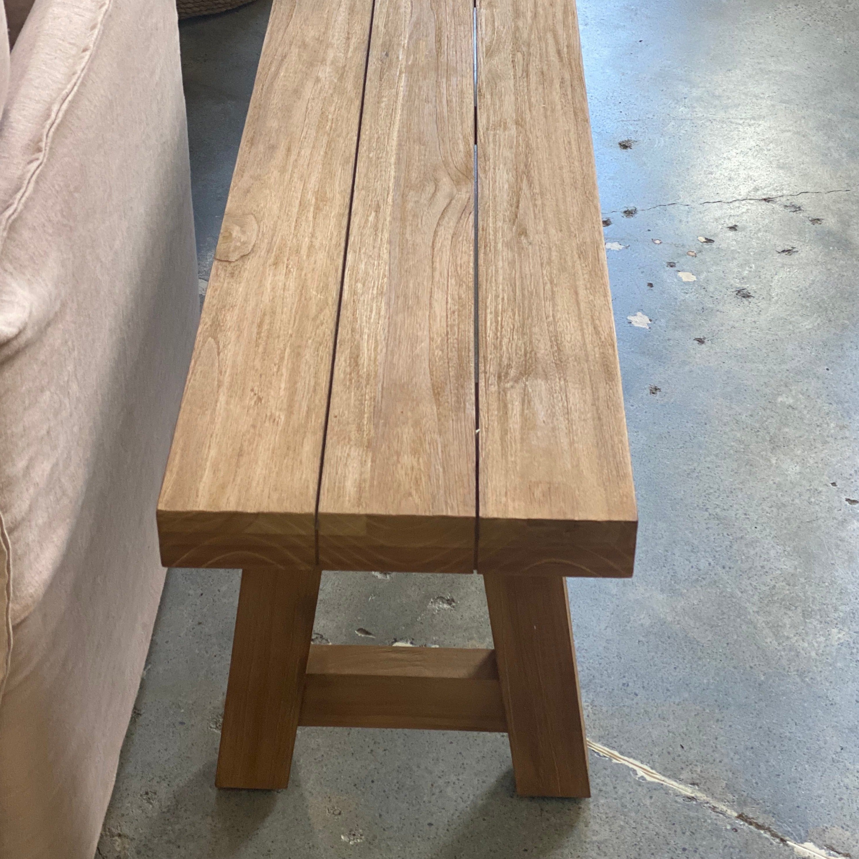 Teak Block Bench