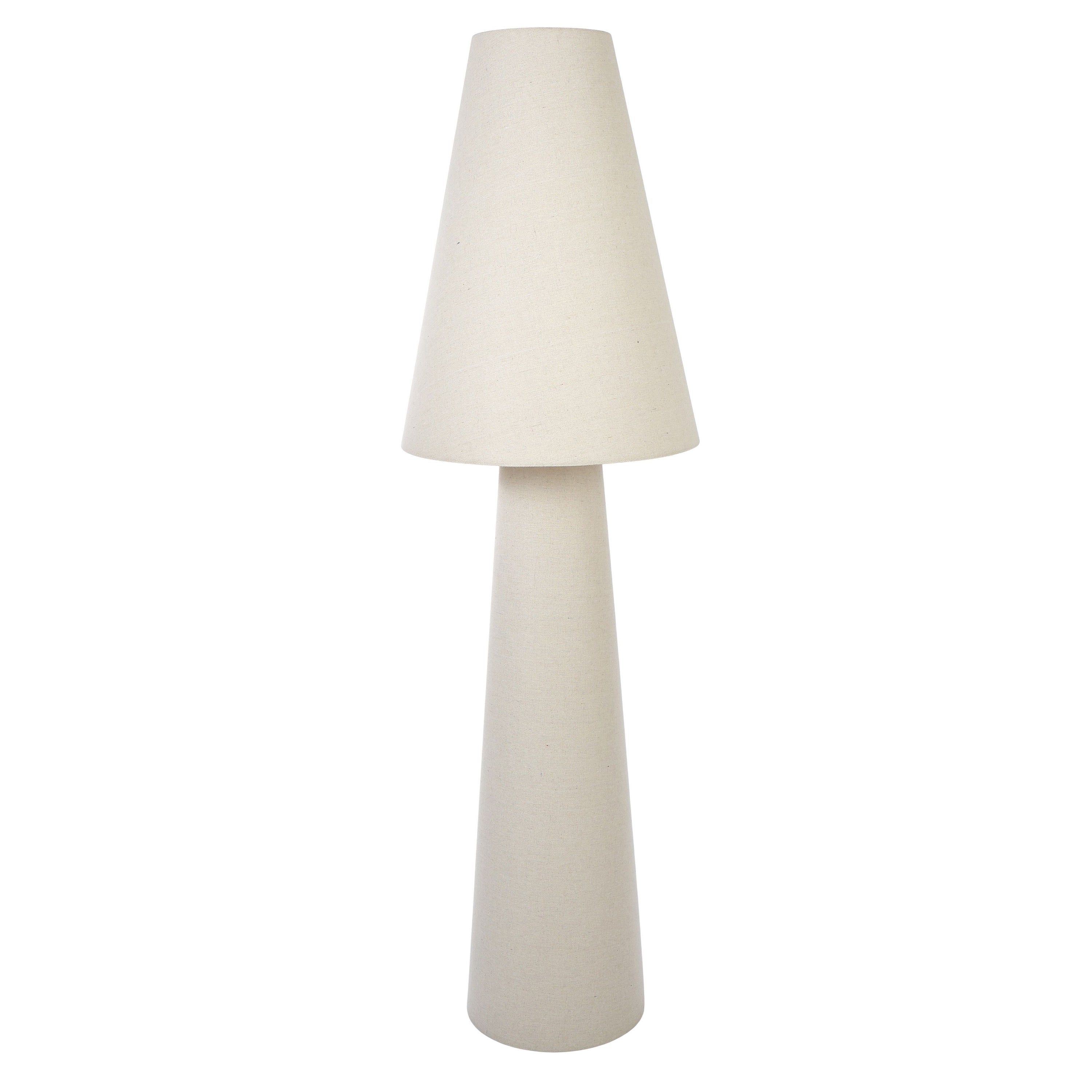 Carrington Linen Floor Lamp - Natural